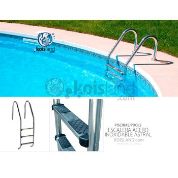 Escalera acero inoxidable marca ASTRAL